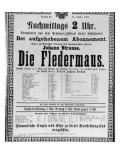 Poster Advertising 'Die Fledermaus' by Johann Strauss the Younger, for a Performance Giclee Print by Austrian School 