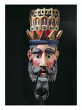 Mask of a King Magus Used in Processions to Celebrate the Feast of the Epiphany in Mexico Giclee Print by Mexican School 