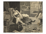 The Beaugency Crime, from 'Le Petit Parisien', 14th June 1891 Lámina giclée por Beltrand and Clair-Guyot, E. Dete