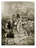 The Surrender of Gibralter to the English, 24th July 1704 Reproduction procédé giclée par Richard Caton Woodville II
