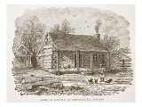 Home of Lincoln at Gentryville, Indiana, from a Book Pub. 1896 Reproduction procédé giclée par American School 