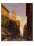 View of Prince Maffei's Palace, Verona, C.1826-27 Giclee Print by Richard Parkes Bonington