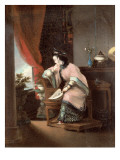 A Chinese Girl Seated Looking Out of the Window Giclee Print by Lam Qua