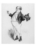 Mr. Pickwick, a Character from 'The Pickwick Papers' by Charles Dickens Lámina giclée por Joseph Clayton Clarke