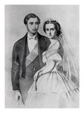 King Edward and Queen Alexandra at the Time of their Marriage Giclee Print by English School 