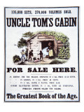 Poster Advertising 'Uncle Tom's Cabin' by Harriet Beecher Stowe Reproduction procédé giclée par American School 