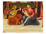 The Angel Musicians, from the Altarpiece of Saint Ambrose Giclée-tryk af Alvise Vivarini