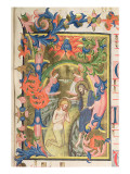 The Baptism of Christ, Historiated Initial 'H' Giclee Print by Don Simone Camaldolese