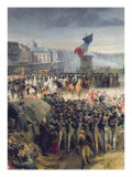The Garde Nationale De Paris Leaves to Join the Army in September 1792, C.1833-36 reproduction procédé giclée par Leon Cogniet