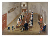 The Smoking Council of Frederick William I of Prussia, C.1737/8 Giclee Print by George Lisiewski