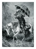 The Circuit Rider, Illustration from 'Harper's Weekly', 12th October 1867 reproduction procédé giclée par Alfred Rudolf Waud