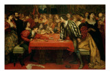 A Venetian Gaming-House in the Sixteenth Century Giclee Print by Valentine Cameron Prinsep