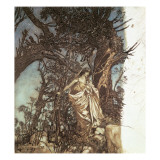 Never So Weary, Never So Woeful, Illustration to 'A Midsummer Night's Dream', 1908 Giclee Print by Arthur Rackham