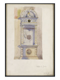 Study of a Jesuit Altar, Certosa Di Pavia, 1891 Giclee Print by Charles Rennie Mackintosh
