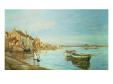 All on a Summer's Day, at Bosham, Sussex, 1888 reproduction procédé giclée par Charles William Wyllie