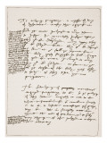 Treatise by Latimer in His Own Handwriting, Contesting the Doctrine of Transubstantiation reproduction procédé giclée par English School 
