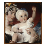 Priscilla, Lady Burghesh, Holding Her Son, the Hon. George Fane, 1820 Giclee Print by Thomas Lawrence