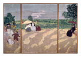 The Public Gardens: the Nurses, the Conversation and the Red Umbrella, 1894 reproduction procédé giclée par Edouard Vuillard