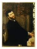 Portrait of the Singer George Henschel Playing Alma-Tadema's Piano, Townshend House, 1879 Giclee Print by Sir Lawrence Alma-Tadema