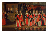 The Capitouls of Toulouse Welcoming the Dukes of Burgundy and Berry in 1701 Giclee Print by Jean Michel
