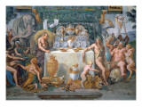 The Noble Banquet Celebrating the Marriage of Cupid and Psyche, Detail Giclee Print by Romano 