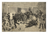 The Riot at Clichy, France, from 'Le Petit Parisien', 1st May 1891 Giclee Print by Beltrand and Clair-Guyot, E. Dete