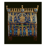 Reliquary Casket, Decorated with Enamel Plaques Depicting the Crucifixion Giclée-tryk Reliquary Casket, Decorated with Enamel Plaques Depicting the Crucifixion Giclée-tryk