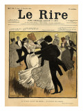 Dancing Couples, from the Front Cover of 'Le Rire', 17th December 1898 Impressão giclée por Jeanniot Dancing Couples, from the Front Cover of 'Le Rire', 17th December 1898 Impressão giclée por Jeanniot