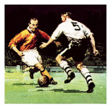 Stanley Matthews About to Win His One Cup Winner's Medal Giclée-Druck von McConnell 