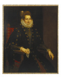 Portrait of a Lady Seated Three-Quarter Length in a Black Dress with a Ruff reproduction procédé giclée par Rubens 