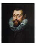 Portrait of a Man, Bust Length, in Dark Costume with a White Ruff, C.1597-99 Reproduction procédé giclée par Rubens 