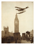 Alan Cobham Coming in to Land on the Thames at Westminster, London, 1926 Giclee Print by English Photographer 