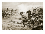 The Charge of the Royalist Infantry at Naseby, June 14Th, 1645 Giclee Print by William Barnes Wollen