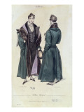 French Fashion Plate of a Pelisse Russe, 1830 Wydruk giclee autor Paul Gavarni
