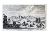 A View of the Foundling Hospital, Engraved by Nathaniel Parr, 1750 Giclee-trykk av L.p. Boitard