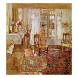 Interior with a Woman in Yellow in Front of a Window Giclée-Druck von Edouard Vuillard