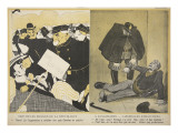 Before: Protesting in the Street, After: in Prison Giclee Print by Francisco Sancha Y Lengo