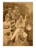 The Author Leo Tolstoy with His Family in Yasnaya Polyana Giclee Print by Count Semyon Semyonovich Abamelek-Lazarev