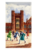 The Wonderful Story of Britain: Schools in the Middle Ages Giclee Print by Peter Jackson