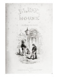 Title Page of 'Bleak House' by Charles Dickens Giclee-trykk av Hablot Knight Browne Title Page of 'Bleak House' by Charles Dickens Giclee-trykk av Hablot Knight Browne
