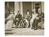 Hyde Park, New York. from Left: Mrs Roosevelt, King George Vi, Mrs James Roosevelt Giclee Print