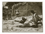 Execution of Sir Charles Lucas and Sir George Lisle Giclee Print by William Barnes Wollen