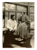 The Author Leonid Andreyev with His Wife Alexandra Michailovna Giclee-trykk av Karl Bulla The Author Leonid Andreyev with His Wife Alexandra Michailovna Giclee-trykk av Karl Bulla