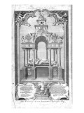 The Monument of Queen Elizabeth in Westminster Abbey Giclee Print by Hubert Gravelot