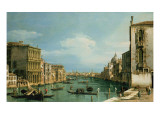 The Grand Canal Venice Looking East from the Campo Di San Vio Reproduction procédé giclée par Canaletto 