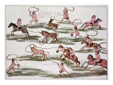 The Mexican Indians' Method of Hunting, from 'Hacia Alla Y Para Aca' Giclee Print by Florian Paucke