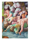Sala Dei Giganti, Detail of the Destruction of the Giants by Jupiter's Thunderbolts, 1536 Giclee Print by Romano 