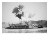 The 'City of Louisville' Steamboat on the Ohio River, C.1870 Giclee Print by American Photographer 