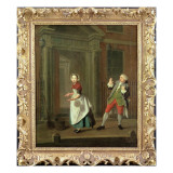 A Scene from 'Description of a City Shower' by Jonathan Swift Giclee Print by Edward Penny