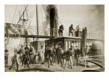 The 'Great Eastern' Recovering the Lost Atlantic Cable, 1866 Giclee Print by Robert Dudley